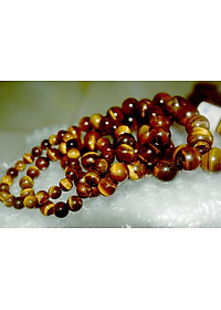 Vòng tay chuỗi đá mắt hổ nâu vàng-Nhiều cỡ ly