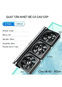 Quạt làm mát bể cá 60 - 80cm 3 Quạt