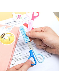 Kéo Học Sinh 121Mm Deli - Hồng/Xanh - 1 Chiếc - E6021