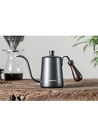 Ấm bình rót nước nóng pha cà phê bằng inox, cán gỗ CAFE DE KONA