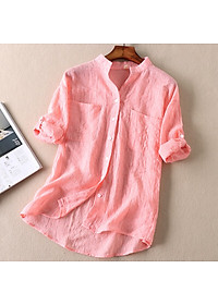 Áo đũi nữ Haint Boutique, Áo sơ mi nữ cổ V xinh phong cách vintage Sm99