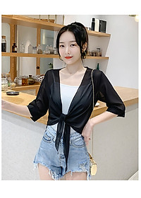 [ĐẸP & RẺ VÔ ĐỊCH] Áo khoác voan cột tà 01 chất vải đẹp, mềm mại, thoáng mát, khoác nhẹ bên ngoài, thanh lịch C134