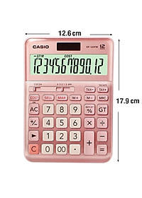 Máy Tính CASIO DF-120FM Cỡ Trung Bề Mặt Kim Loại Số To