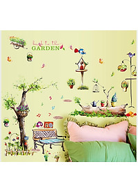 Decal dán tường vườn âm nhạc