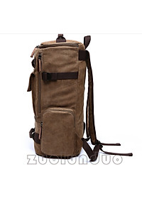 Balo du lịch nam vải canvas cao cấp Dành Cho Đi Học, Dã Ngoại, Đi Phượt, Đựng Laptop (14-17")