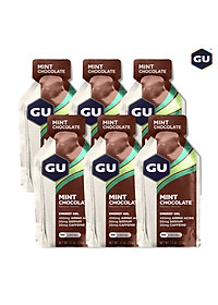 (COMBO 6 GÓI) GU Energy Gel Năng Lượng Chạy Bộ Vị Mint Chocolate - Combo 6 Gói