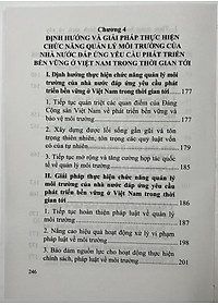 Sách - Chức Năng Quản Lý Môi Trường Của Nhà Nước Đáp Ứng Yêu Cầu Phát Triển Bền Vững Ở Việt Nam
