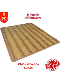 Chiếu điều hòa sợi mây tre đan tổng hợp lót vải không dệt cao cấp hàng xuất khẩu 2 mặt giá rẻ 1m2 1m6 1m8 D Danido