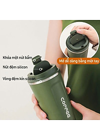 Cốc Giữ Nhiệt Coffeeholic Inox 304 Dung Tích 510ml Cao Cấp Kiểu Dáng Hàn Quốc Cầm Tay Sang Trọng- Hàng Chính Hãng