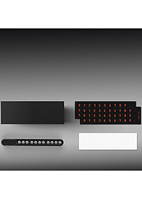 Bảng số điện thoại gắn taplo xe hơi, bảng số điện thoại ô tô, phone car, chất liệu metal cao cấp