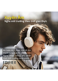 Tai nghe EDIFIER W820NB PLUS Bluetooth 5.0 | Chụp tai Chống ồn chủ động | Âm thanh chất lượng cao Hires | Chơi game - Hàng chính hãng