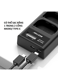 Bộ Pin LP-E6 2000mAh + Sạc Beston Dùng Cho Máy Ảnh Canon EOS 60D 70D 80D 90D 6D 7D 5D Mark IV 5DSR - Hàng nhập khẩu