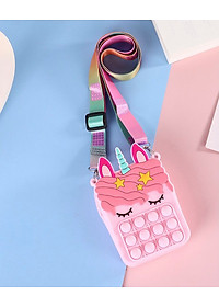 Túi ví Pop It Dễ Thương, Túi Trang Điểm hình unicorn siêu xinh