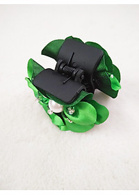 Kẹp tóc hoa đính pha lê ngọc