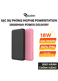 Sạc dự phòng Mophie Powerstation 10,000mAh Power Delivery - Hỗ trợ sạc nhanh PD 18W - HÀNG CHÍNH HÃNG