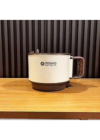 Nồi Lẩu Điện Mini 1.5L Mishio MK392 600W lòng nồi inox 304 không gỉ sét - hàng chính hãng