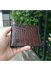 Bóp Da Cá Sấu. [DA BỤNG RẤT MỀM VÀ BỀN] 2 Mặt Đều Được Làm Từ Da Cá Sấu Cao Cấp