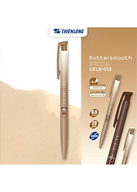 Combo 5/10/20 Bút gel B - Buttersmooth Gel Thiên Long GELB-032 - Premium Tip viết êm, trơn - Mực Xanh - Thân ngẫu nhiên
