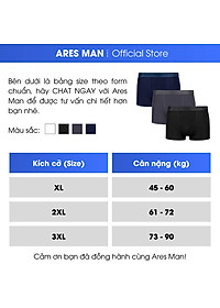 Combo quần lót nam, quần boxer nam chất thun lạnh kháng khuẩn co giãn 4 chiều - Ares Man