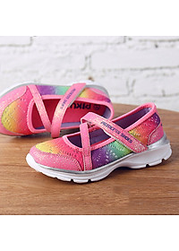 Giày Bé Gái Đa Sắc Màu Siêu Nhẹ Cho Bé Gái 3 - 12 Tuổi GA96 - Hồng