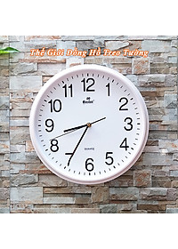 Đồng hồ Treo Tường Cao cấp KIM TRÔI EASTAR Tròn 31cm - Số Nổi 3D - Tặng Pin Maxell - BH 1 Năm