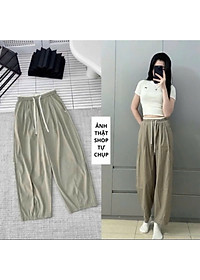 Quần baggy nữ dáng bom NeSa Shop, chất liệu gió lụa cao cấp mềm nhẹ mát, quần kiểu nữ form rộng bigsize QT14