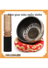 Bát hát Tây Tạng - chuông xoay thiền, tập yoga size 12.5cm