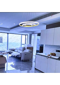 Đèn thả MONSKY ADELE 3 vòng 3 chế độ màu ánh sáng có điều khiển từ xa tiện dụng 20-40-60cm