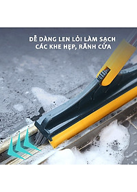 Cây chổi cọ sàn nhà vệ sinh dododios-S1 thông minh, bàn chải chà sàn nhà tắm và gạt nước đa năng cao cấp cán nhôm - Hàng chính hãng dododios