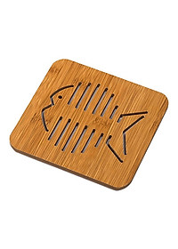 Combo 5 đế lót nồi bằng gỗ chịu nhiệt hình thú (giao mẫu ngẫu nhiên)