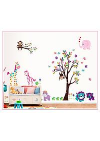 Decal Dán Tường Vui Cùng Khỉ Con DF5099 (Size lớn)