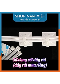 Nẹp Giữ Dây Điện, Dây Cáp Dán Tường (Không Kèm Dây Rút)
