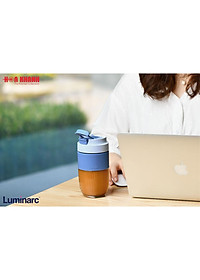 Ly Thủy Tinh Có Nắp Coffee Cup Luminarc Blue 500ML - V2209