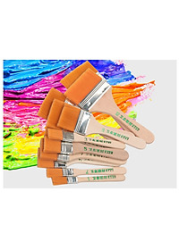 Chổi vẽ màu acrylic, sơn tường, màu 3d tranh vẽ các loại nhiều size - A32