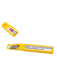 Lưỡi Dao Rọc Giấy Deli, Cỡ Nhỏ, Loại 13 Lưỡi, Bạc 10 Chiếc/Hộp - 1 Hộp E2012