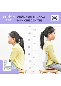 [CHÍNH HÃNG ABLUE] Ghế chỉnh dáng ngồi đúng, chống gù CURBLE KIDS - Phiên bản đặc biệt dùng cho trẻ em (Made in Korea)