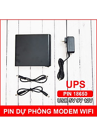 Nguồn Lưu Điện Dự Phòng Ups Cho Modem Wifi Camera Usb 5V 9V 12V 24000Mah - Link Mua