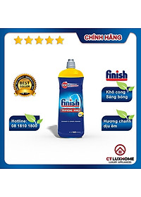 Nước làm bóng Finish 800ml hương chanh dành cho máy rửa bát 