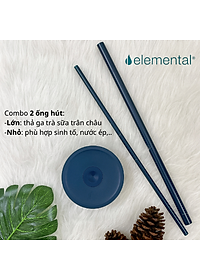 [Elemental chính hãng - Thương hiệu Mỹ] Ly giữ nhiệt Commuter Elemental 1180ml thép không gỉ có tay cầm combo ống hút trân châu