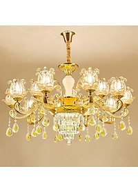 Đèn chùm ROSIT phong cách Châu Âu trang trí nội thất hiện đại, sang trọng loại 15 tay - kèm bóng LED chuyên dụng.