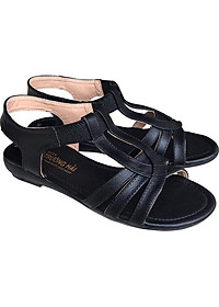 Giày sandal nữ Trường Hải đế cao 2.5cm quai dép da bò thật không nổ da đế cao su không trơn thời trang cao cấp SDN082
