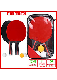 Bộ 2 Vợt Bóng Bàn Phủ Carbon Cao Cấp Kèm 3 Quả Bóng Bàn – Combo 2 Vợt Bóng Bàn Tặng 3 Quả Bóng Cao Cấp Chính Hãng dododios