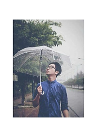 Ô đi mưa trong suốt - dù che mưa che nắng trong suốt, bền- đẹp
