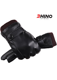 Găng tay da nam nữ chống nước cảm ứng điện thoại Rhino G903 Găng tay đi xe máy lót nỉ Siêu Ấm