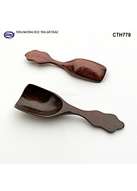 Muỗng xúc trà gỗ trắc/cẩm siêu sạch (HAHANCO) Dụng cụ hữu dụng khi thưởng trà - CTH779
