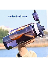 Bình Đựng Nước Thể Thao 650ML Chất Liệu Nhựa PP Nguyên Sinh An Toàn - Hàng Chính Hãng