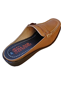 Dép Bít Mũi Nam Da Bò Thật HÀ NAM Cao Cấp GSB2032