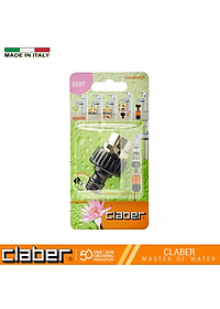 Đầu nối vòi 3 cỡ ren 22-27mm inox CLaber 8597