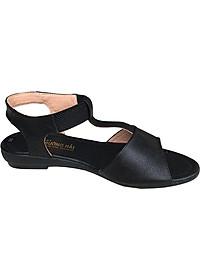 Giày sandal nữ Trường Hải da bò thật đế cao su không trơn dép cao 2.5cm dép thời trang cao cấp SDN074