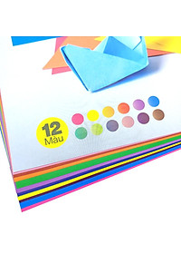 Giấy Thủ Công 12 Màu A4 - The Sun